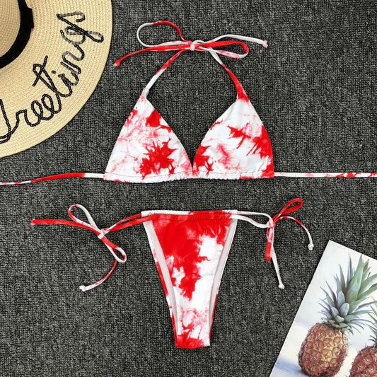 Women's Tie-Dye Micro Bikini Set - Di Supremo