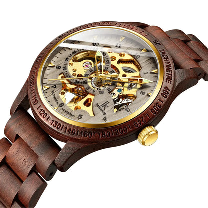 Classic Wooden Men's Mechanical Watch - Di Supremo