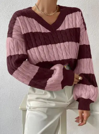 Lazy Loose Women's Knitted Sweater - Di Supremo