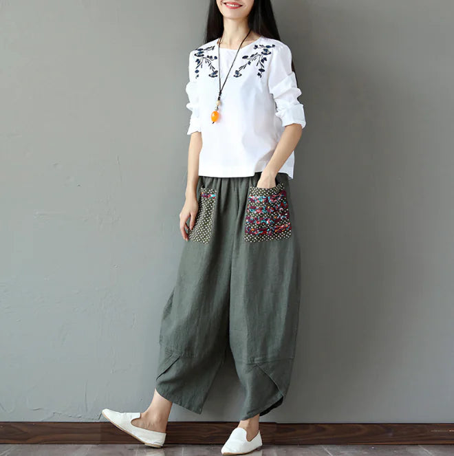 Wide Leg Harem Pants - Di Supremo