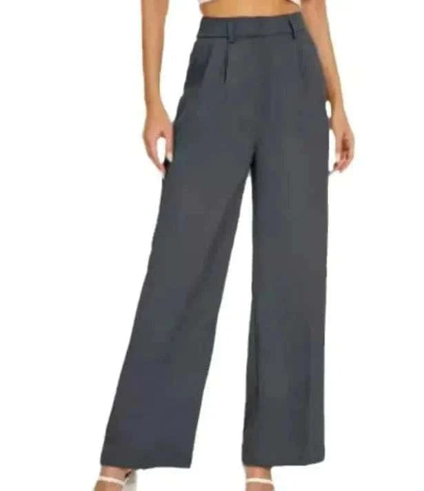 High Waist Straight Trousers - Di Supremo