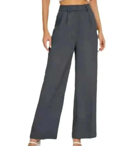 High Waist Straight Trousers - Di Supremo