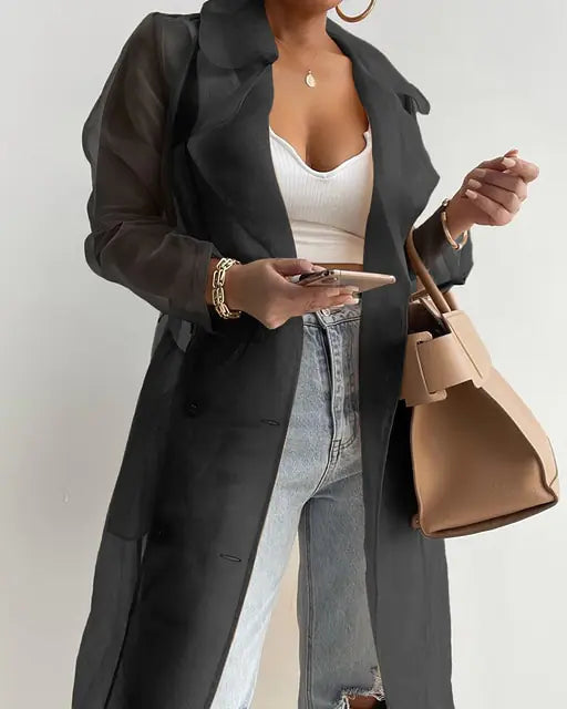 Women Fashion See Through Outdoor Tops - Di Supremo