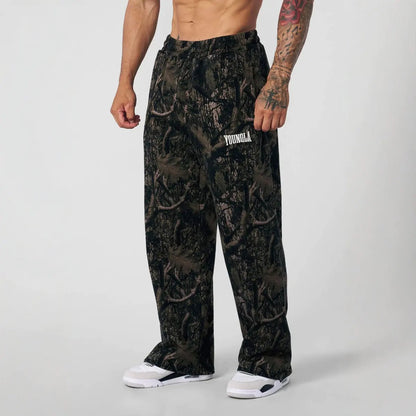 Camouflage Printing Straight-Leg Trousers - Di Supremo