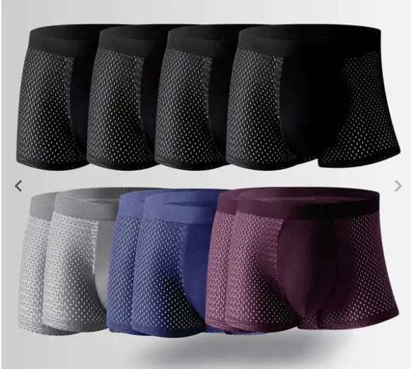 Ice silk men's underwear mesh boxer - Di Supremo