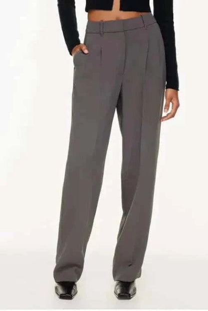 High Waist Straight Trousers - Di Supremo