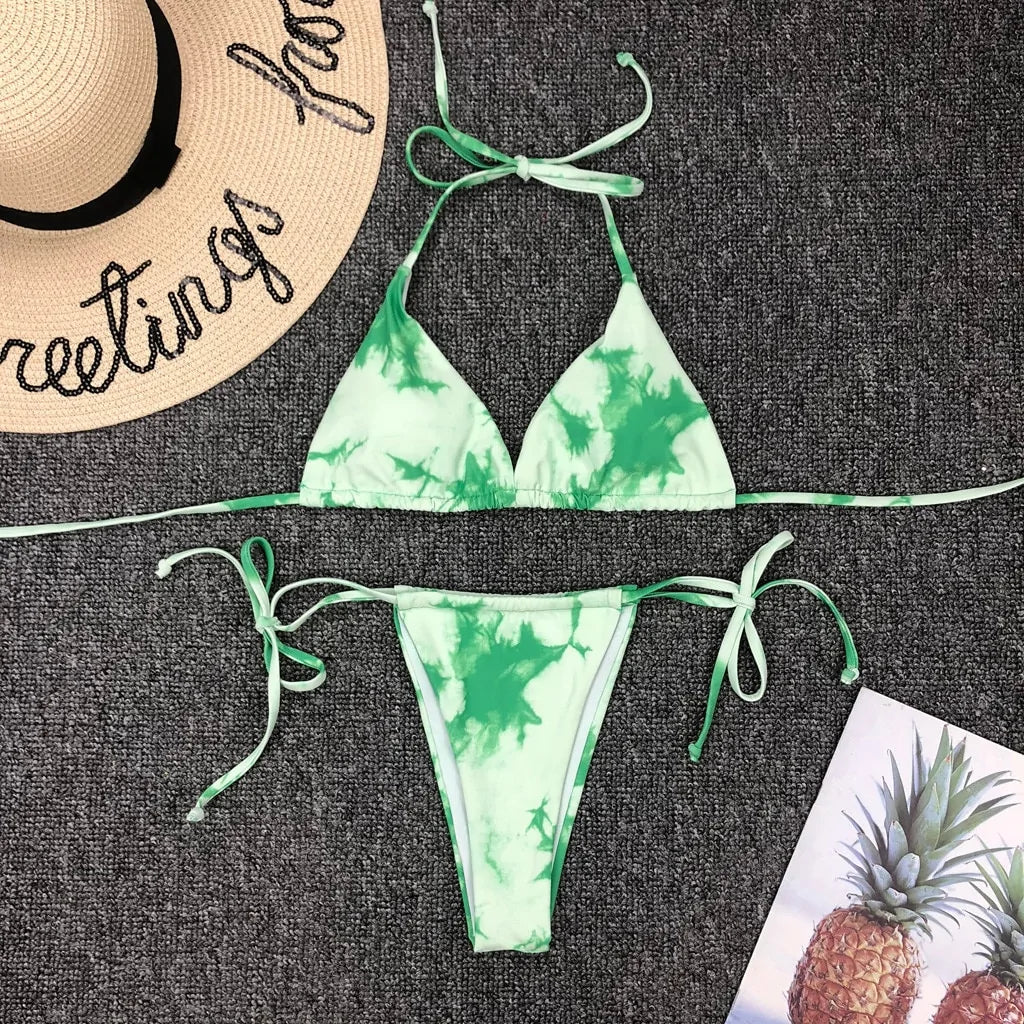 Women's Tie-Dye Micro Bikini Set - Di Supremo