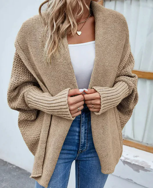 loose knitted sweater cardigan - di supremo