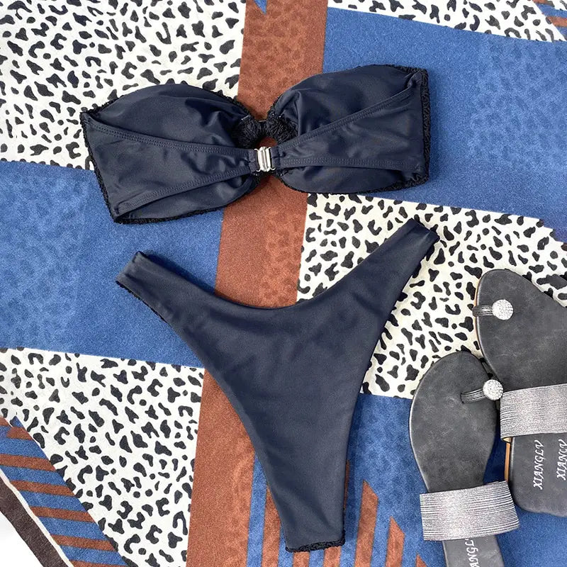 Strapless Thong Bikini Set - Di Supremo