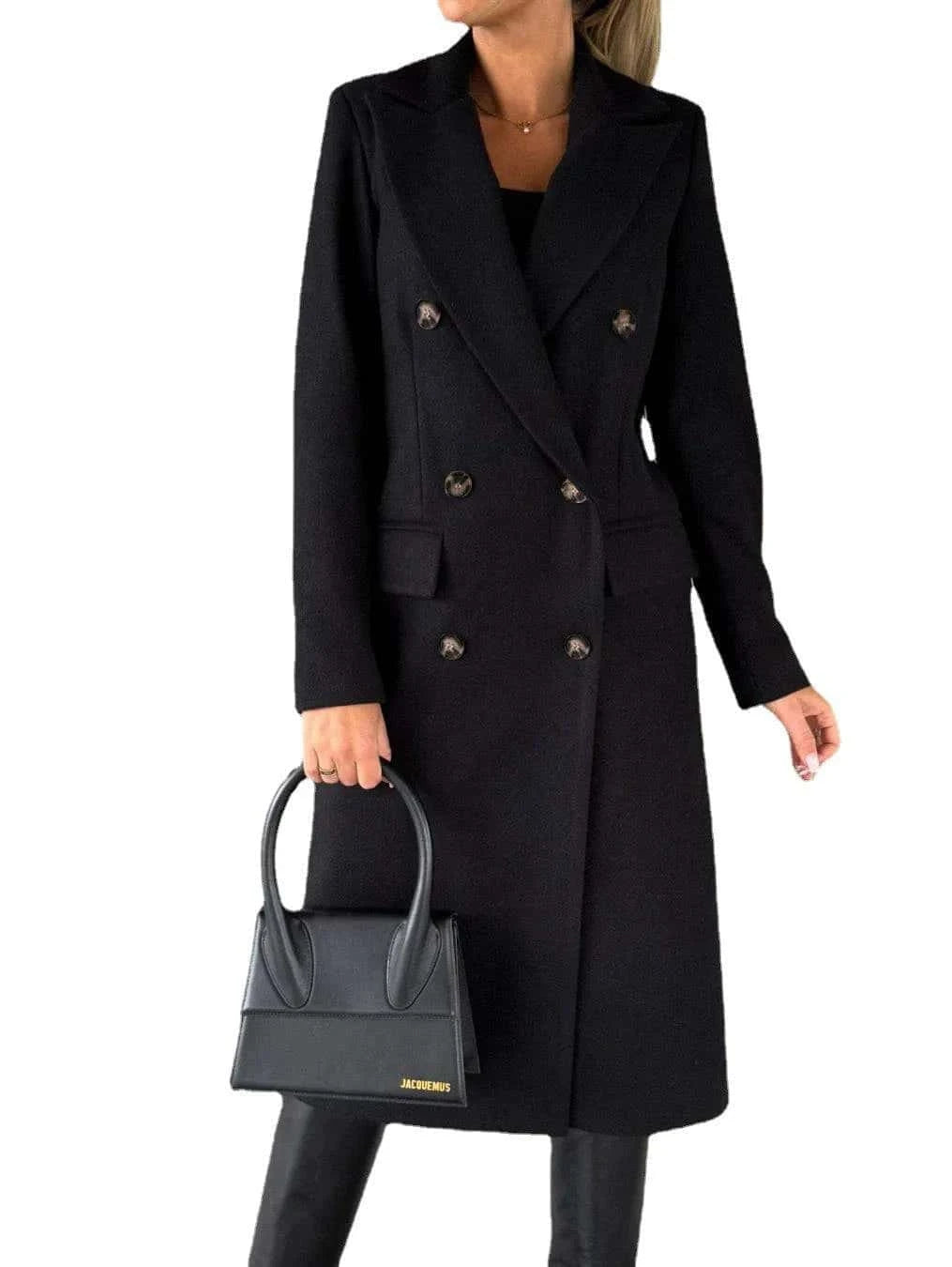 Double-Breasted Long Coat - Di Supremo