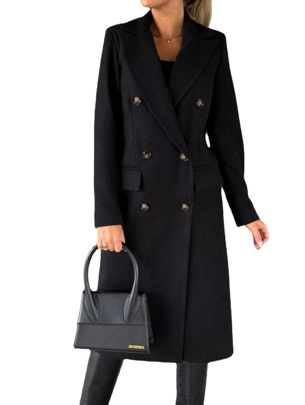 Double-Breasted Long Coat - Di Supremo