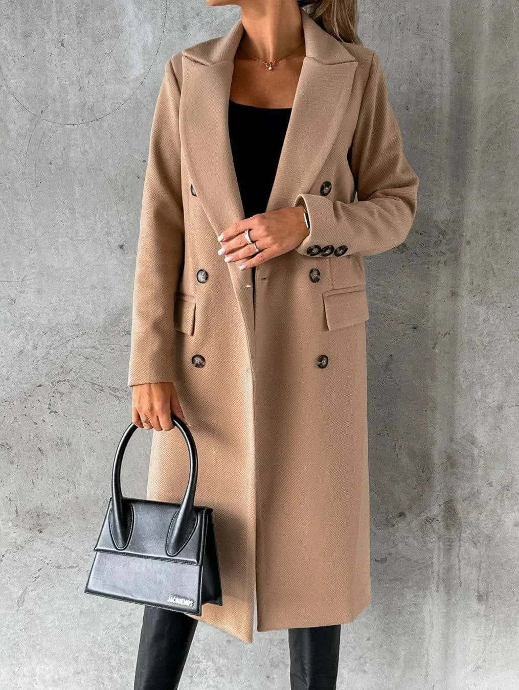 Double-Breasted Long Coat - Di Supremo
