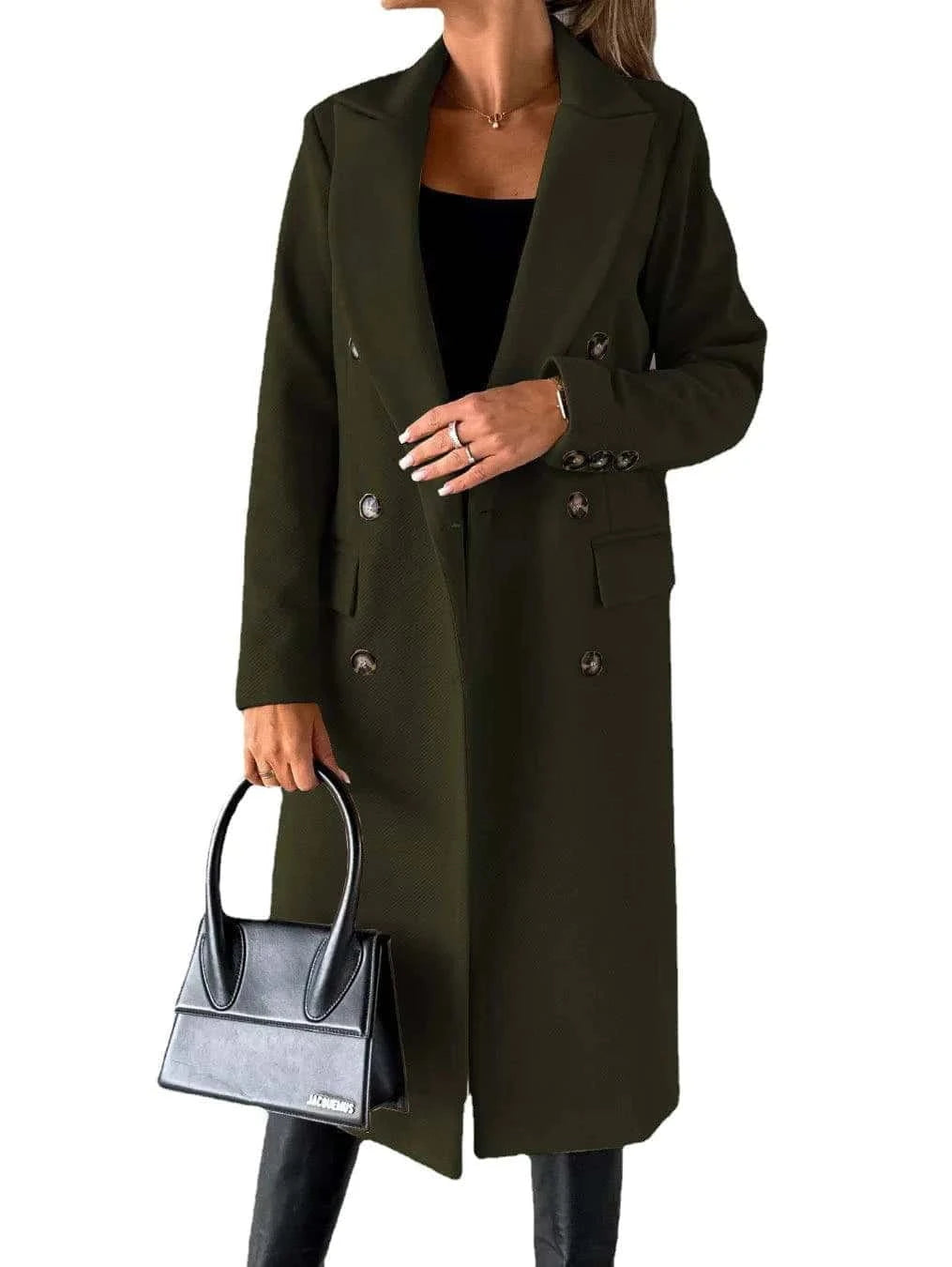 Double-Breasted Long Coat - Di Supremo