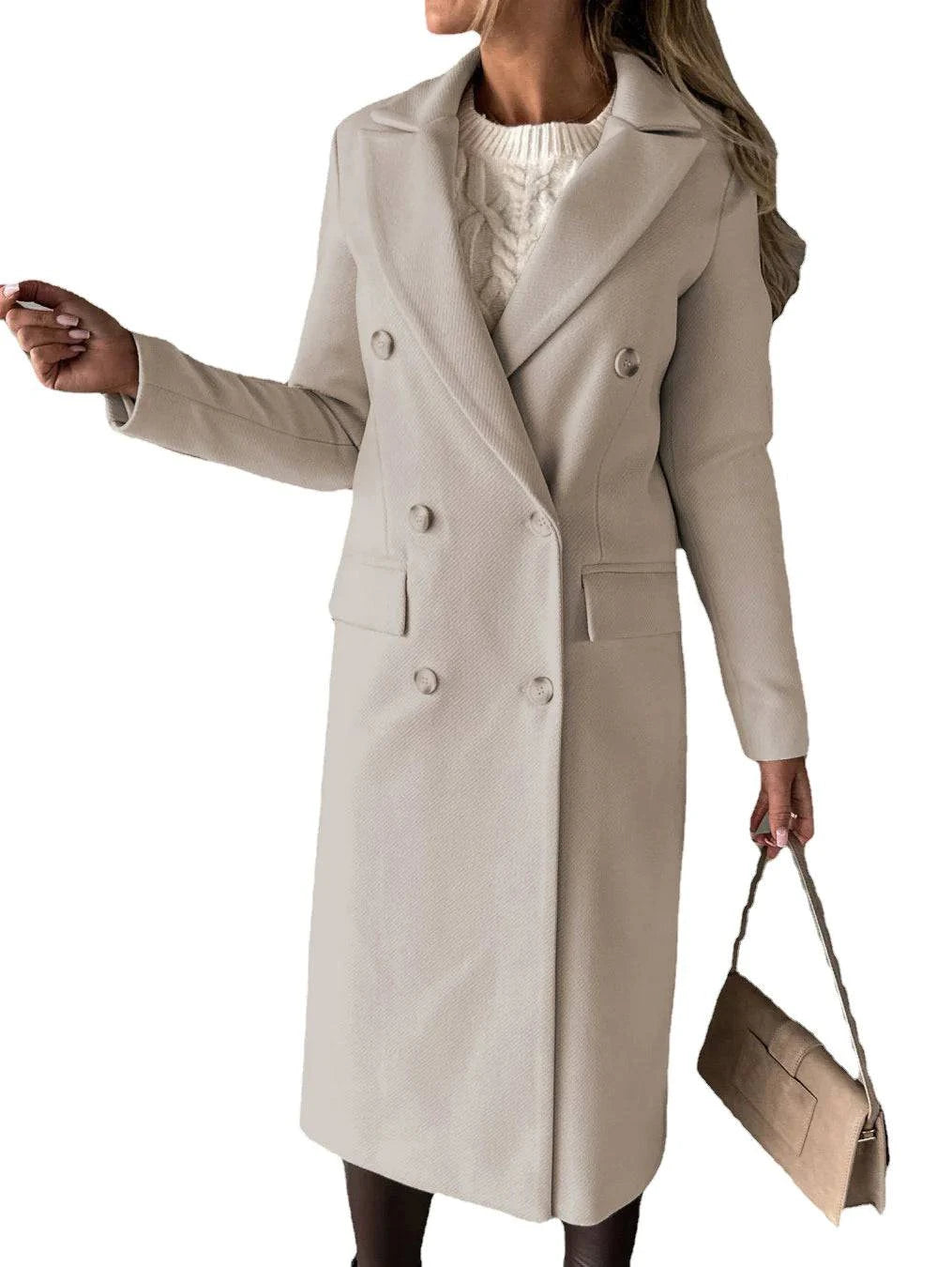 Double-Breasted Long Coat - Di Supremo