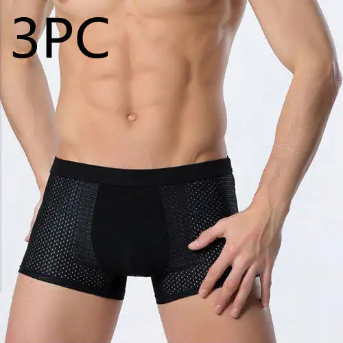 Ice silk men's underwear mesh boxer - Di Supremo