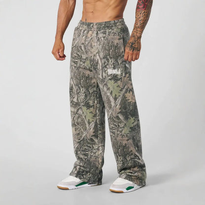 Camouflage Printing Straight-Leg Trousers - Di Supremo