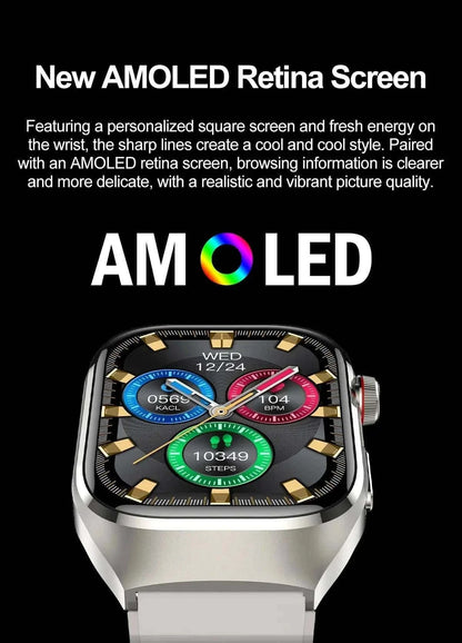 2024 Smartwatch: Medical Grade - 2.04" My Shop Saver