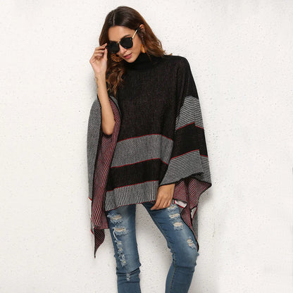 Cape Turtleneck Sweater - Di Supremo