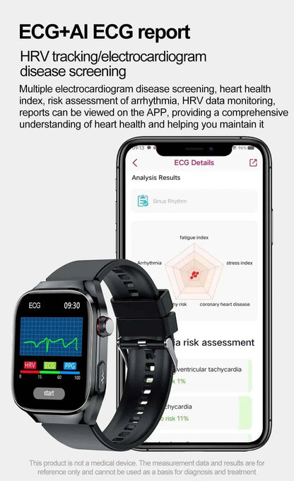2024 Smartwatch: Medical Grade - 2.04" My Shop Saver