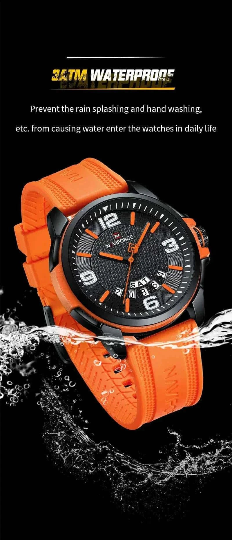 NAVIFORCE Creative TPU Strap Sports Wristwatch My Shop Saver
