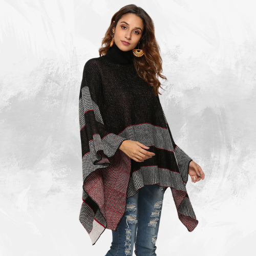 Cape Turtleneck Sweater - Di Supremo