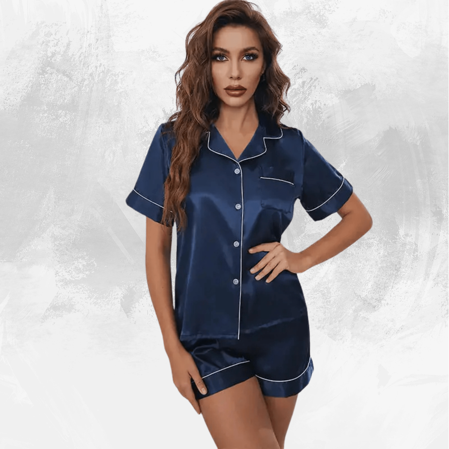 Women's Silk Satin Pajamas Set - Di Supremo