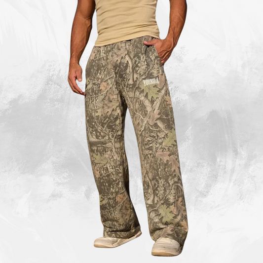 Camouflage Printing Straight-Leg Trousers - Di Supremo