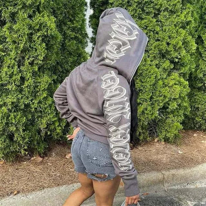 Angel Print Hooded Jacket - Di Supremo