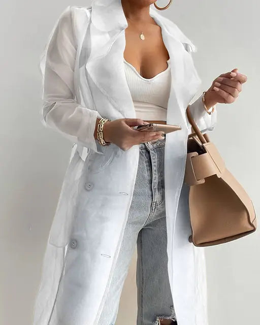 Women Fashion See Through Outdoor Tops - Di Supremo