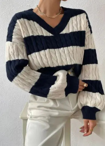 Lazy Loose Women's Knitted Sweater - Di Supremo
