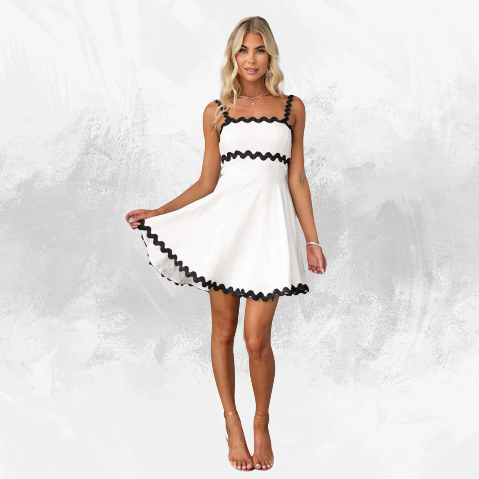 Women's Short Suspender Dress - Di Supremo