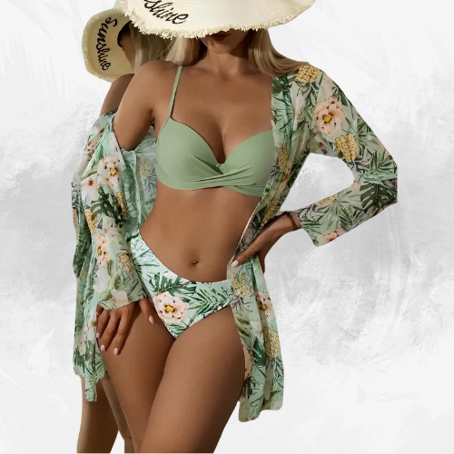Tide Whisper 3 piece bikini Set - Di Supremo