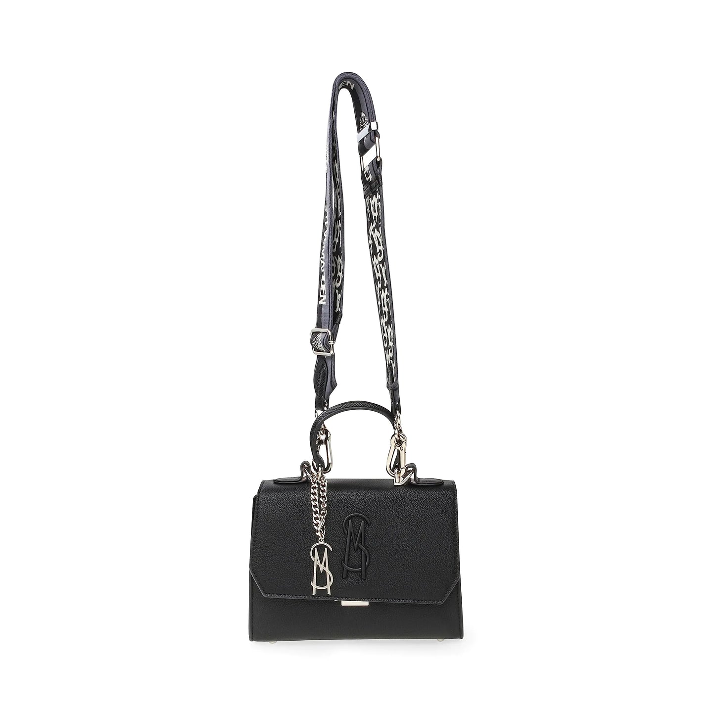 steve madden lattuca top handle crossbody black - di supremo