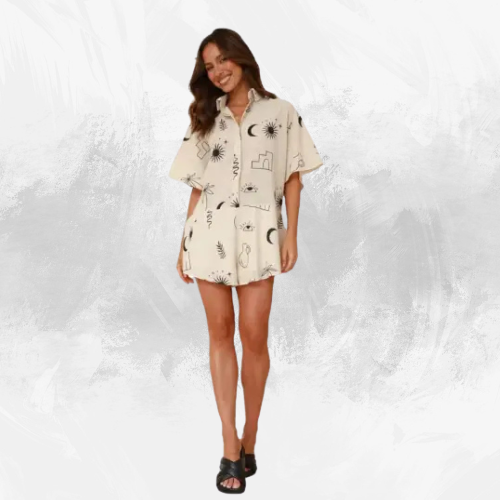 Wide Leg Short Jumpsuit - Di Supremo