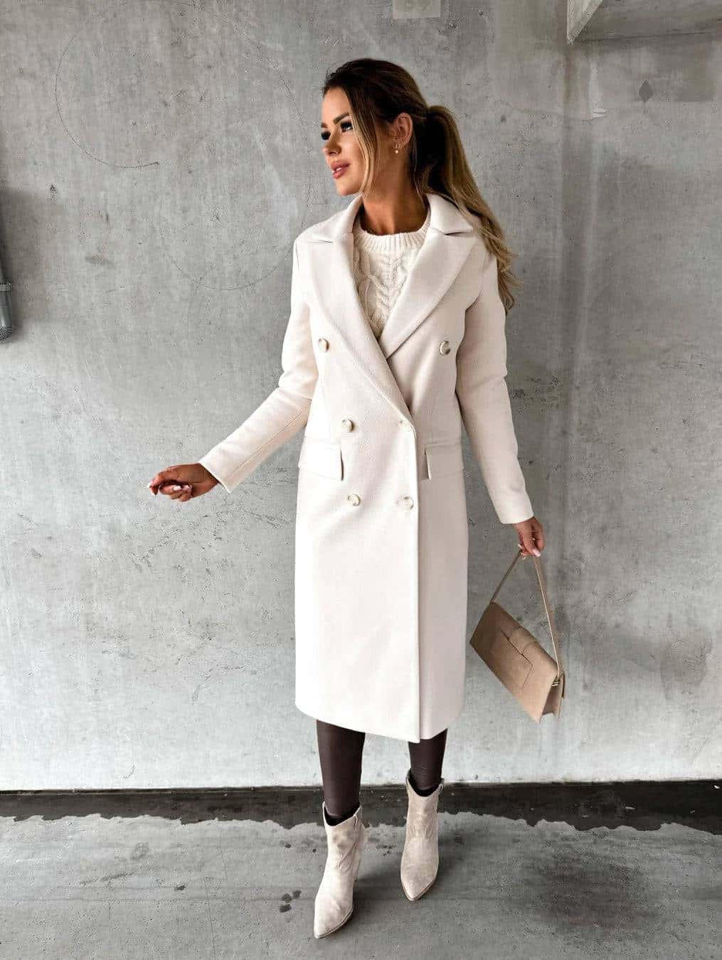 Double-Breasted Long Coat - Di Supremo