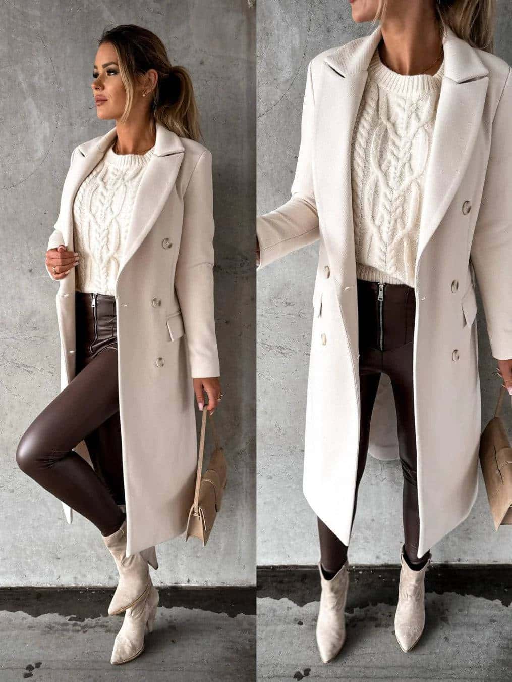 Double-Breasted Long Coat - Di Supremo