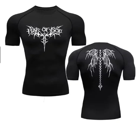 anime print gym sport quick dry gym tshirts - di supremo