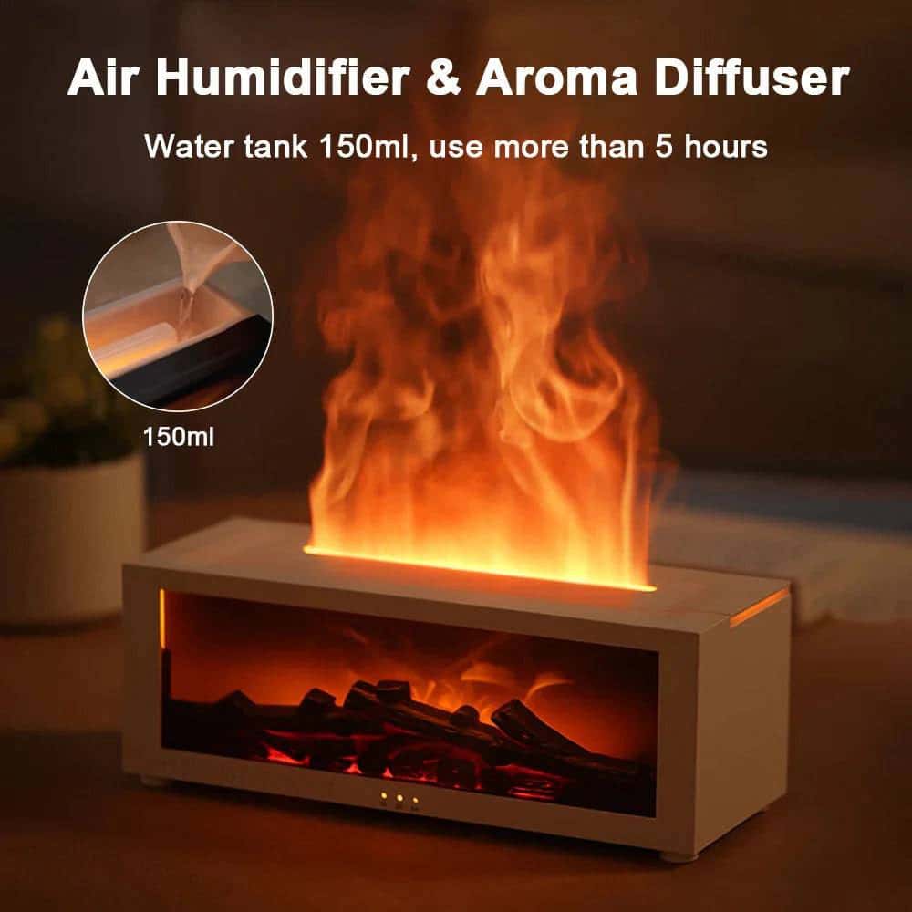 Fireplace Flame Humidifier with Remote & Aromatherapy - Di Supremo