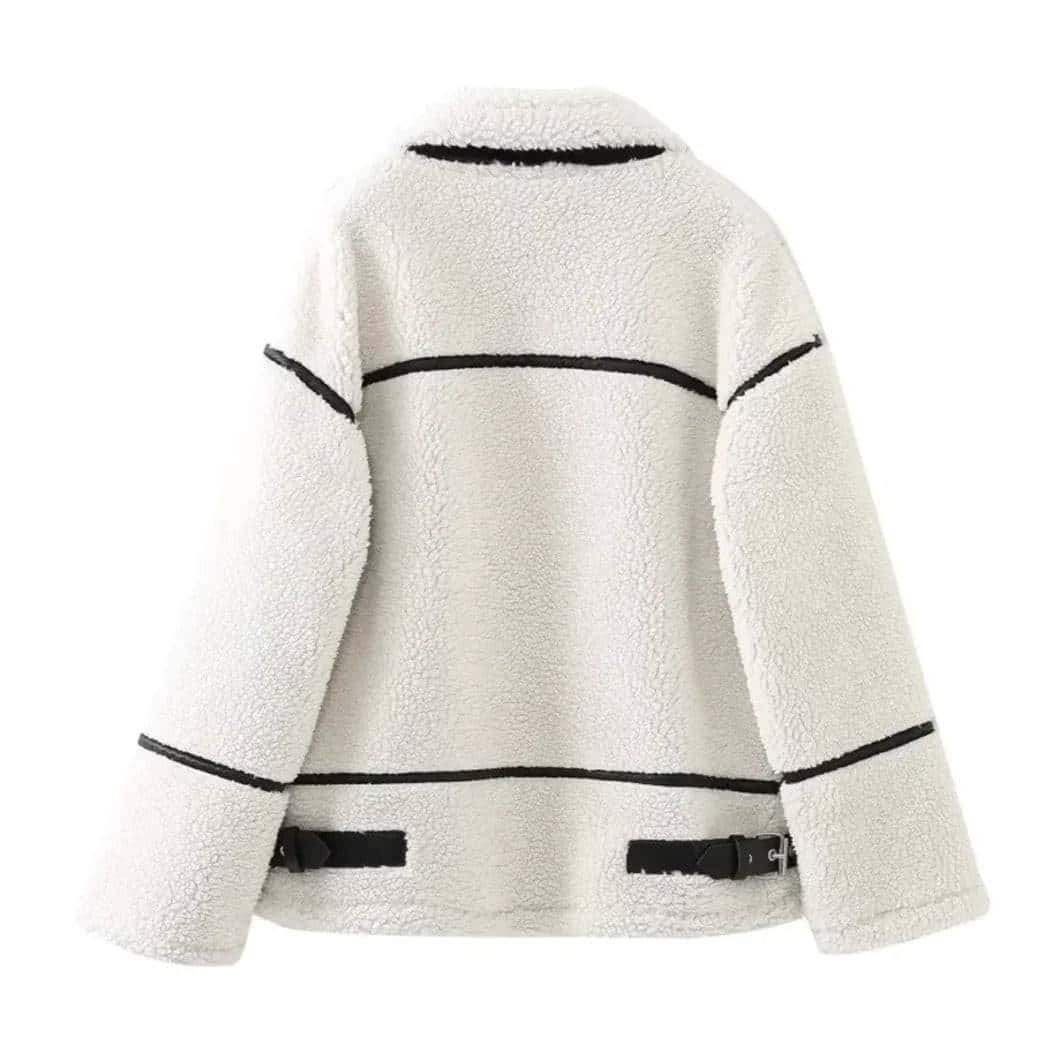 women's patchwork lambswool jacket - di supremo