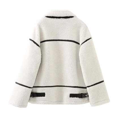 Women's Patchwork Lambswool Jacket - Di Supremo