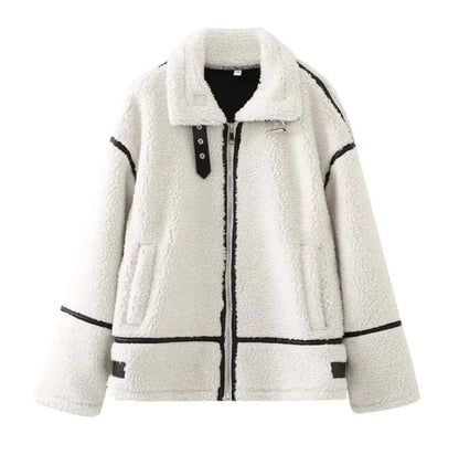 Women's Patchwork Lambswool Jacket - Di Supremo