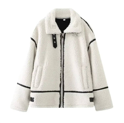 Women's Patchwork Lambswool Jacket - Di Supremo
