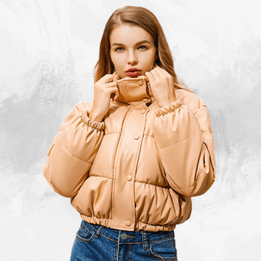 Women Winter Thick PU Leather Coats - Di Supremo