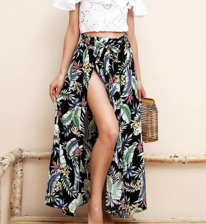 floral maxi skirt, bodycon skirt, midi skirt - di supremo
