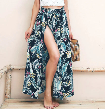 Floral Maxi Skirt, Bodycon Skirt, Midi Skirt - Di Supremo