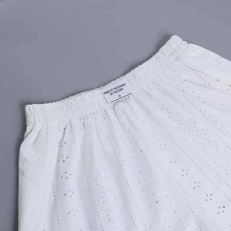 Women's Pajamas Set - Spring Long Sleeve Tops with Shorts Di Supremo