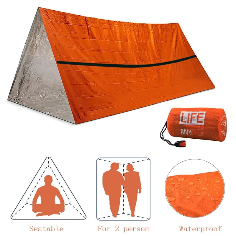 Survival Tube Emergency Tent With Whistle - Di Supremo