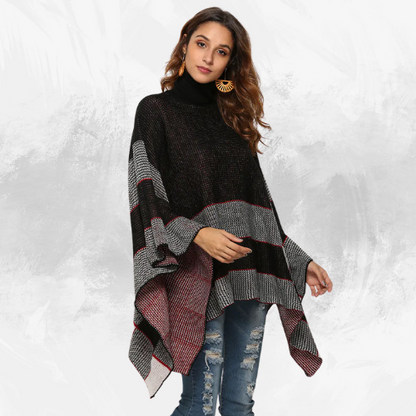 Cape Turtleneck Sweater - Di Supremo
