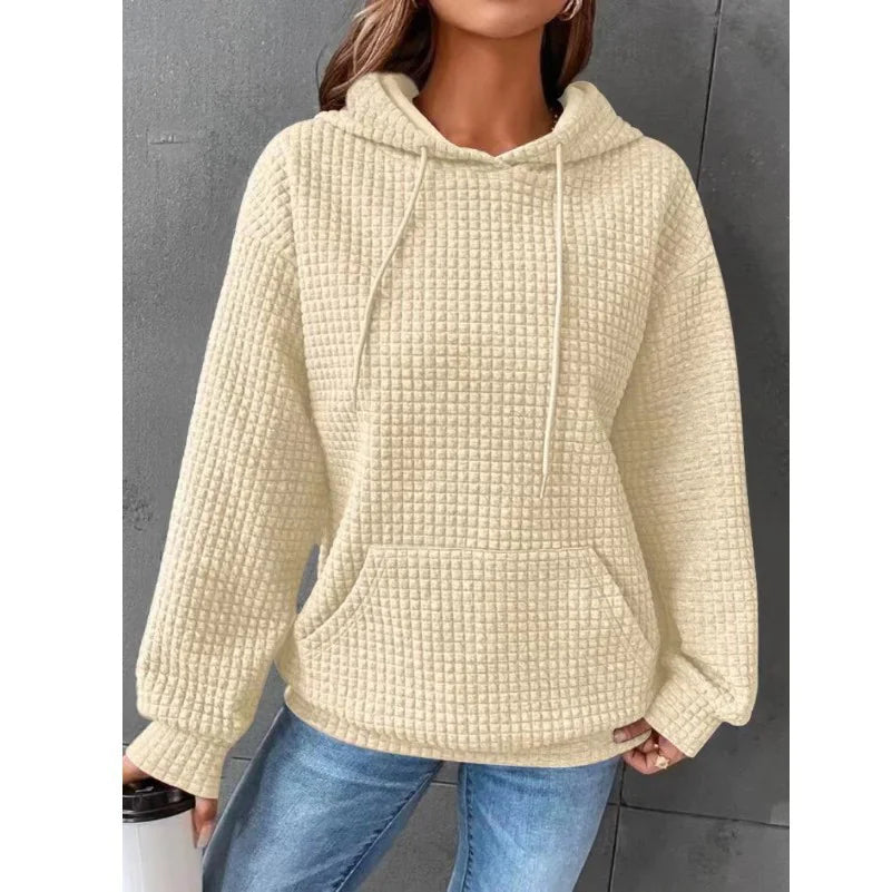 Women's Loose Casual Solid Color Long-sleeved Sweater - Di Supremo