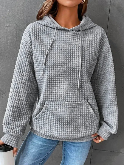 Women's Loose Casual Solid Color Long-sleeved Sweater - Di Supremo